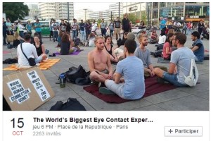 Eye contact place de la République